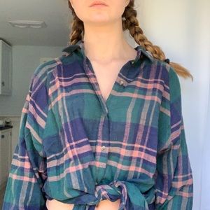 american eagle soft cotton collard tee